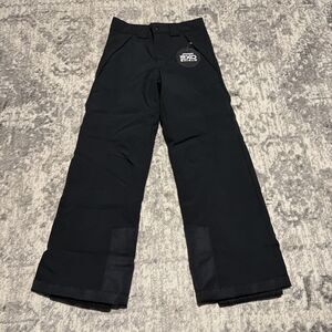 Spyder Boys Propulsion Ski Pants Size 8 Small Black Insulated Waterproof Kids